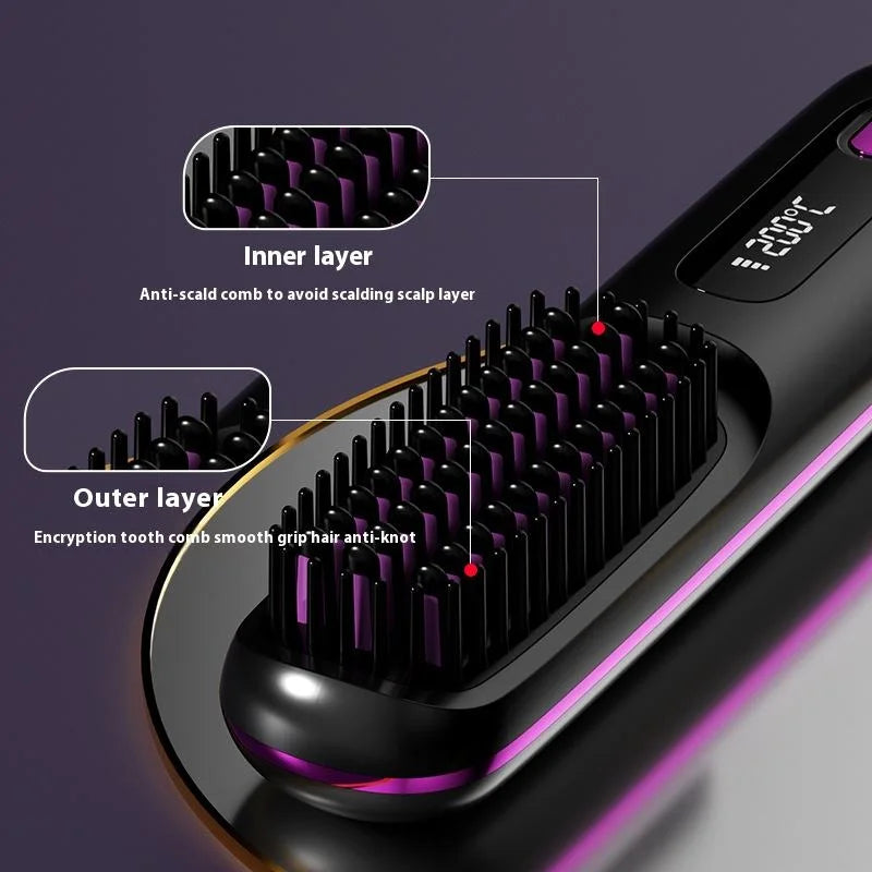 Brosse lissante sans fil Lissya - détail des dents