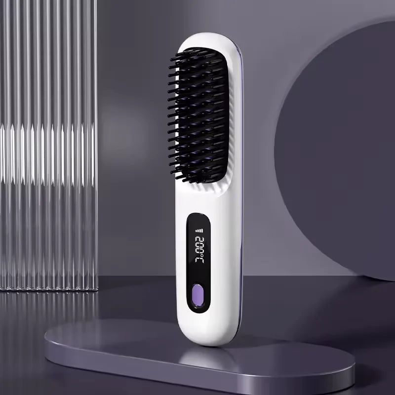 Brosse lissante sans fil Lissya - Blanc