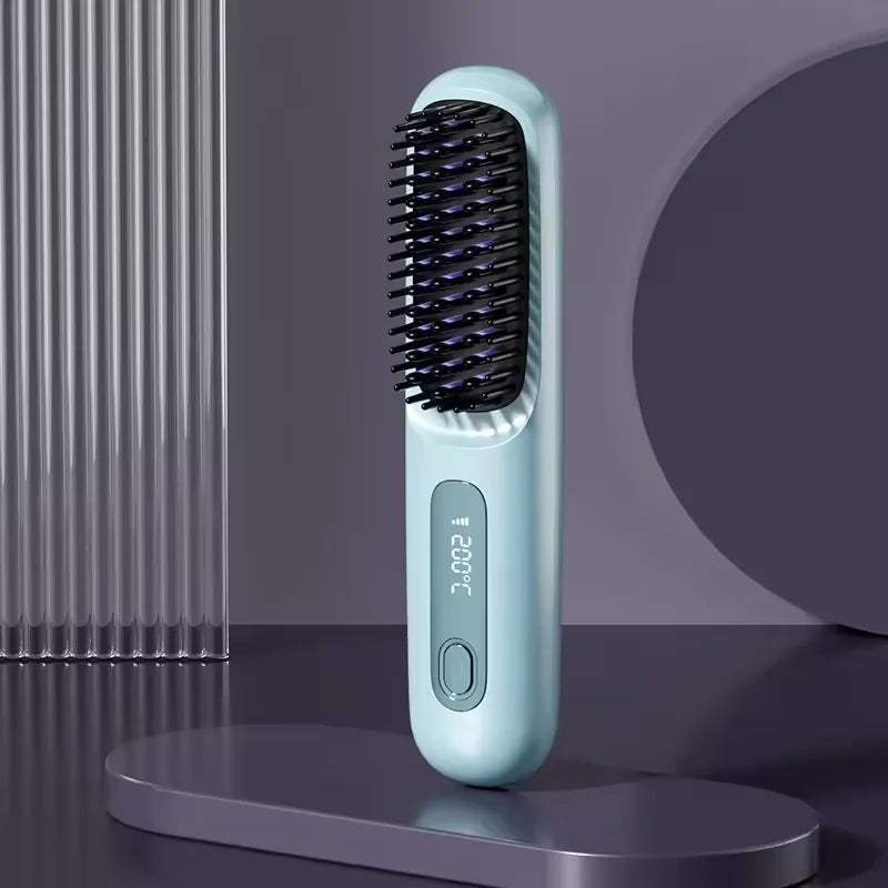 Brosse lissante sans fil Lissya - Bleu